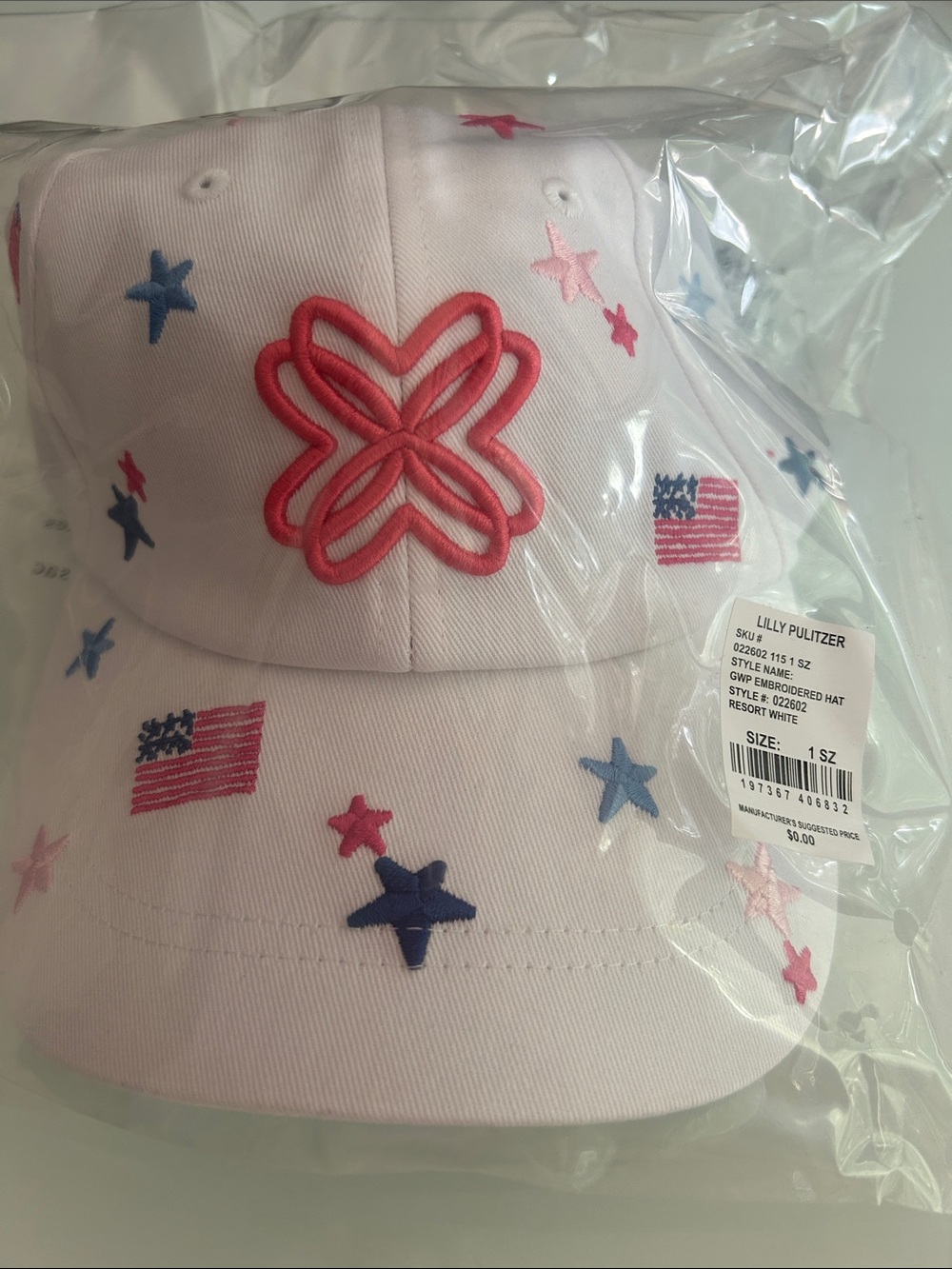 Lilly Pulitzer 250th Celebration Embroidered Hat